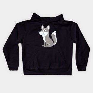 Cartoon Wolf Classic Kids Hoodie